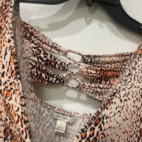 C est 1946 Sz s leopard print dress - Picture 2 of 6